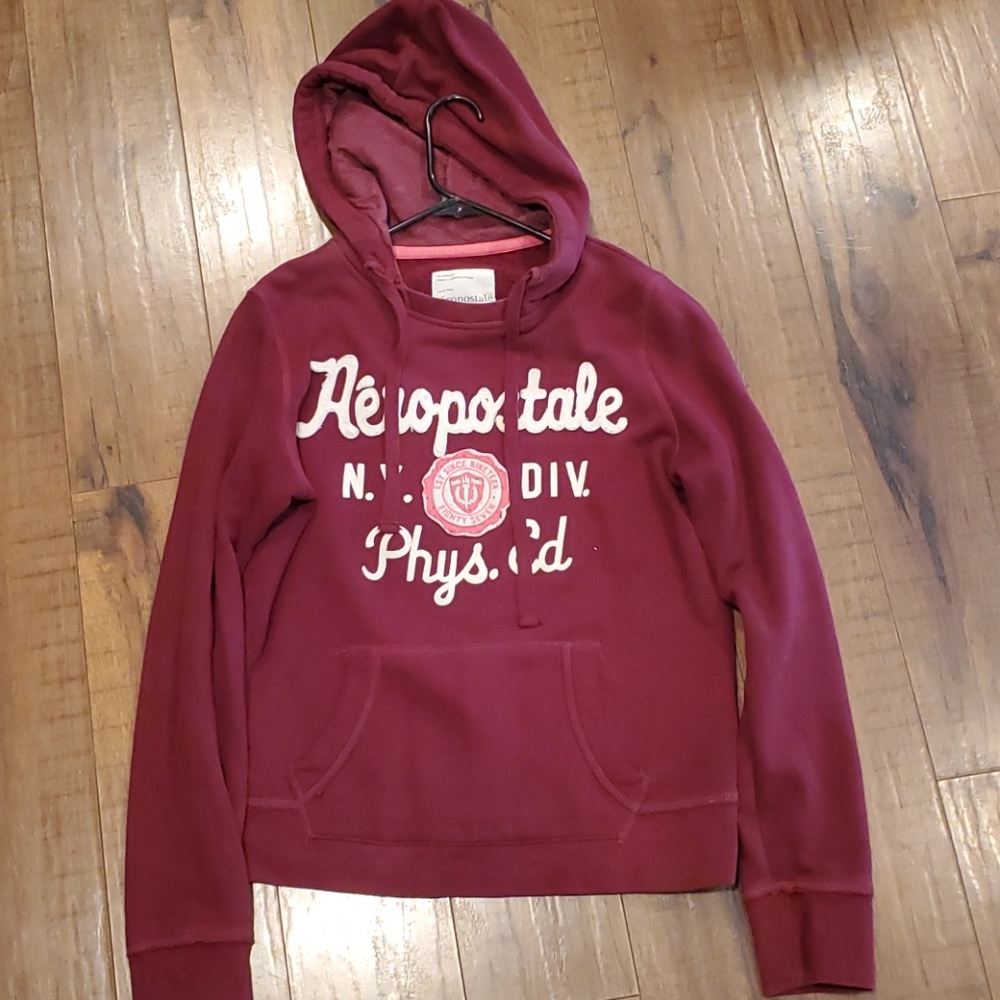 Women's Maroon Aeropostale Hoodie